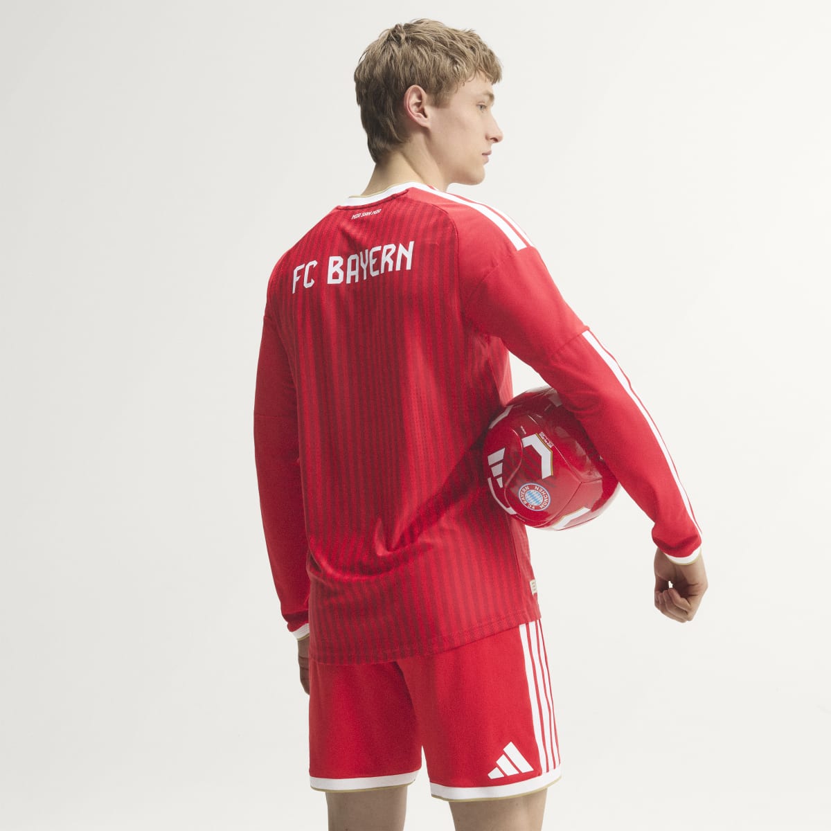 Men's Adidas FC Bayern Authentic Long Sleeve Home 2026 Jersey - Image 2